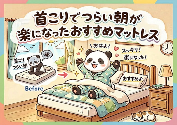 首こりでつらい朝が楽になったマットレスおすすめ